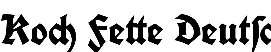 Koch Fette Deutsche Schrift cкачати шрифт безкоштовно